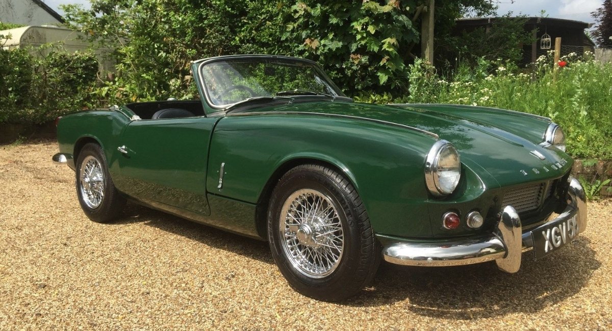 classic car detailing triumph drive it day 2024 a classic triumph car ready for detailing